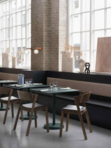 MUUTO LINEAR Steel Café Table, Square 70 x 70 cm