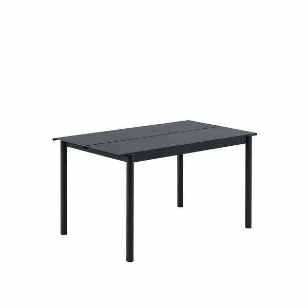 MUUTO LINEAR Steel Table, 140 x 75 cm Black