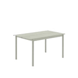 MUUTO LINEAR Steel Table, 140 x 75 cm Grey