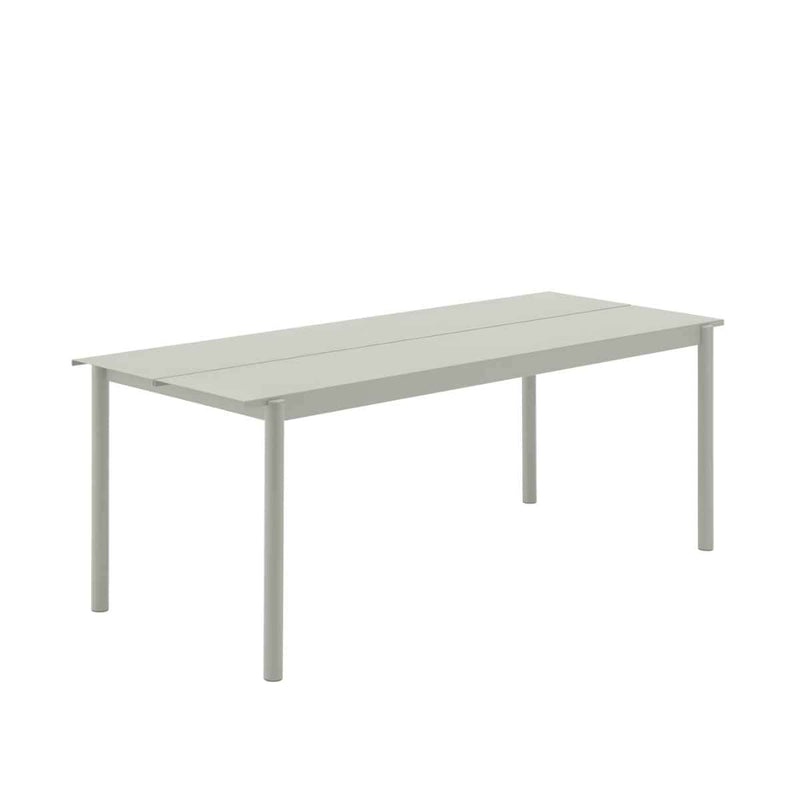 MUUTO LINEAR Steel Table, 200 x 75 cm Grey