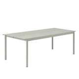 MUUTO LINEAR Steel Table, 220 x 90 cm Grey