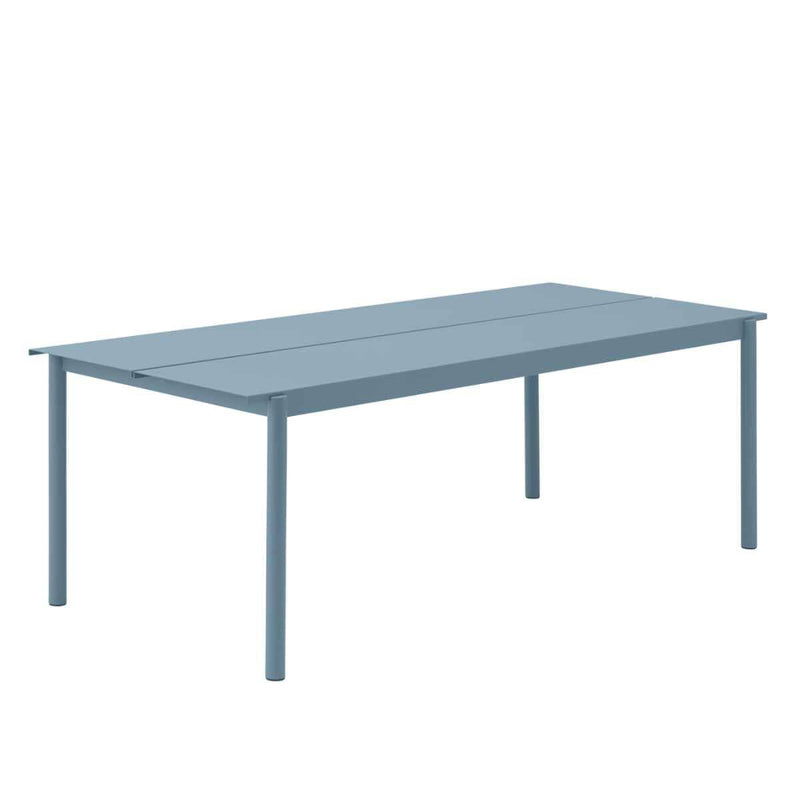 MUUTO LINEAR Steel Table, 220 x 90 cm Pale Blue