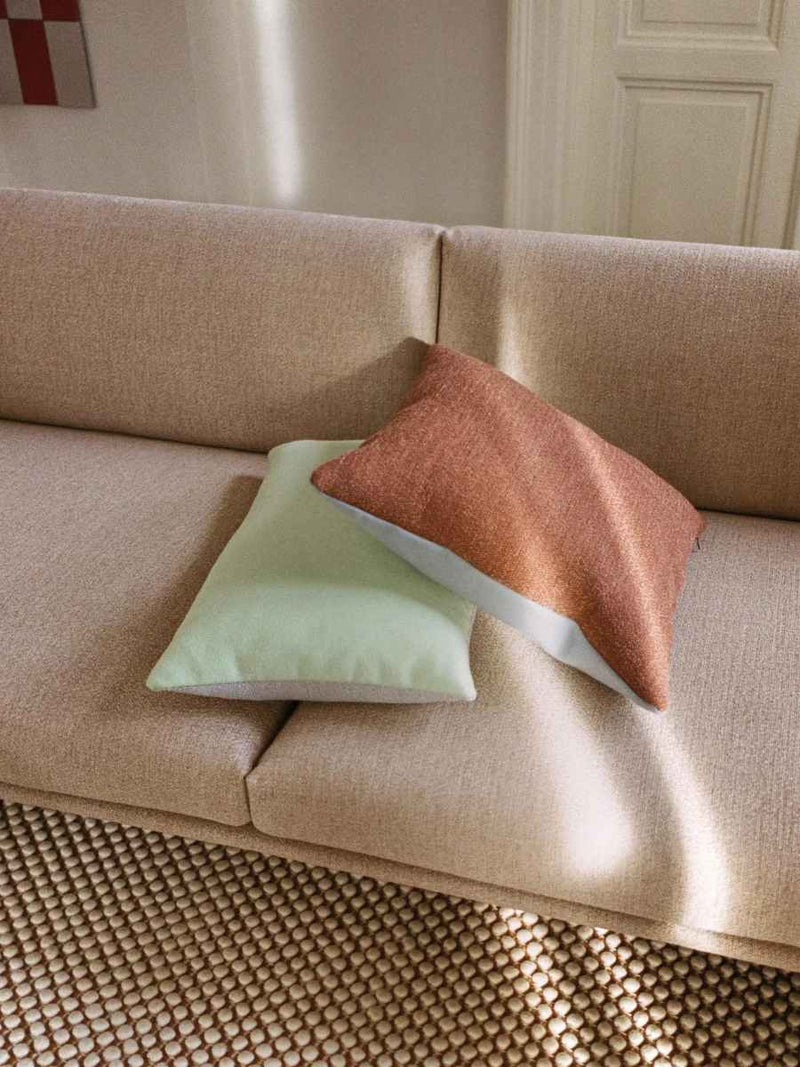 MUUTO Mingle Cushion Copper Brown / Light Blue