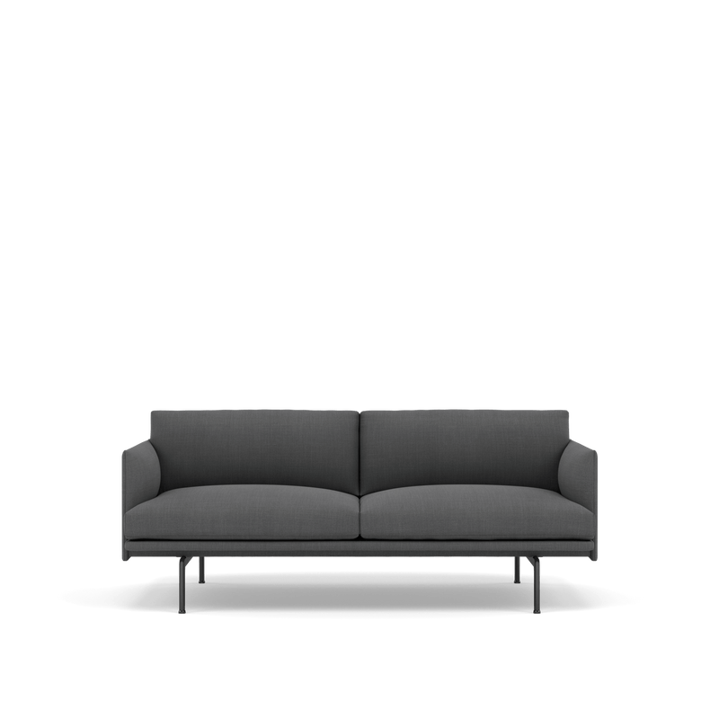 MUUTO OUTLINE Sofa 2-zit Remix 163 / Black