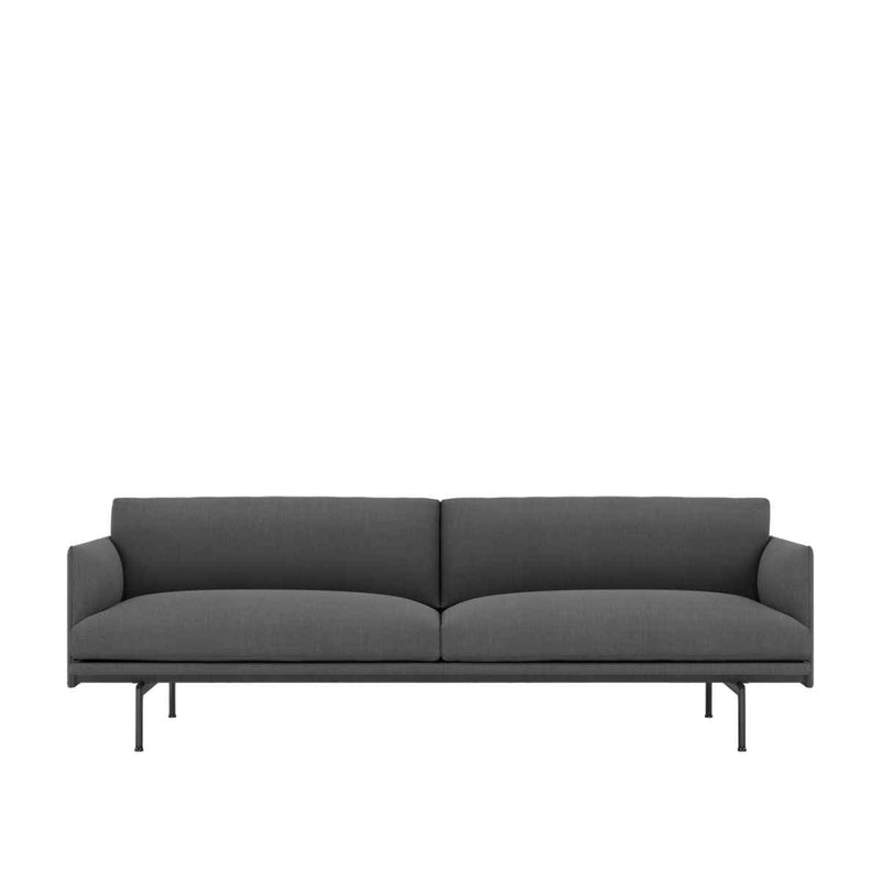 MUUTO OUTLINE Sofa 3-zit Remix 163 / Black