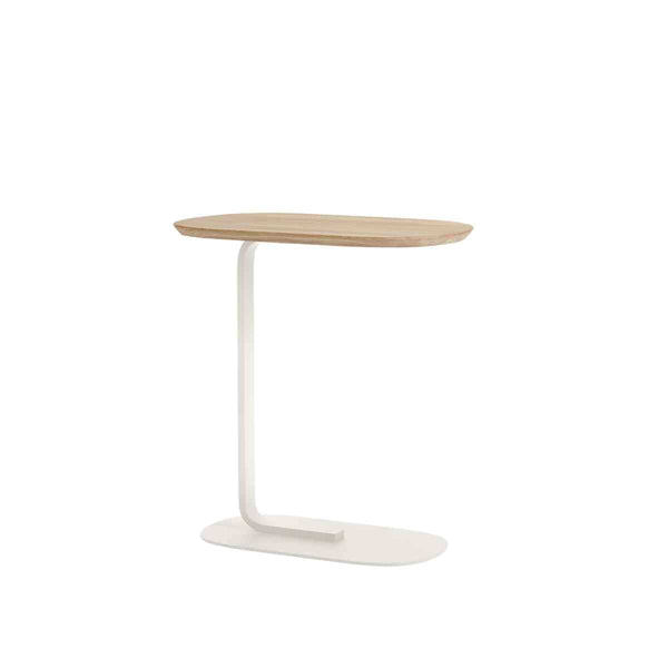 MUUTO RELATE Side Table, hoogte 60,5 cm Solid Oak/Off-White