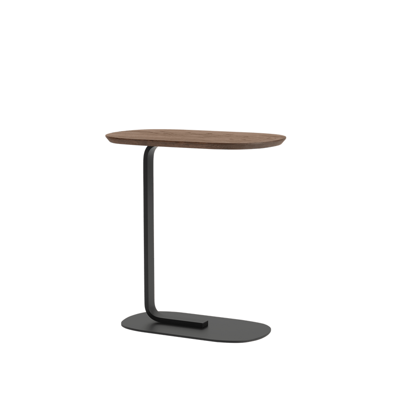 MUUTO RELATE Side Table, hoogte 60,5 cm Solid Smoked Oak/Black