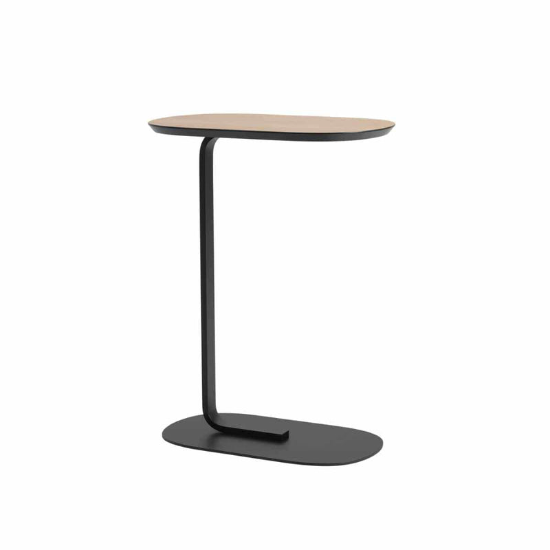 MUUTO RELATE Side Table, hoogte 73,5 cm Oak Veneer/Black