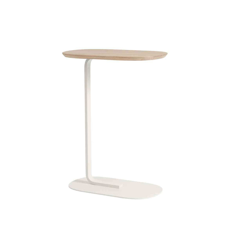 MUUTO RELATE Side Table, hoogte 73,5 cm Solid Oak/Off-White