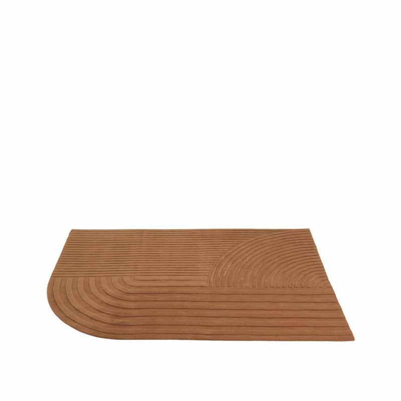 MUUTO RELEVO Rug, 170 x 240 cm Burnt Orange