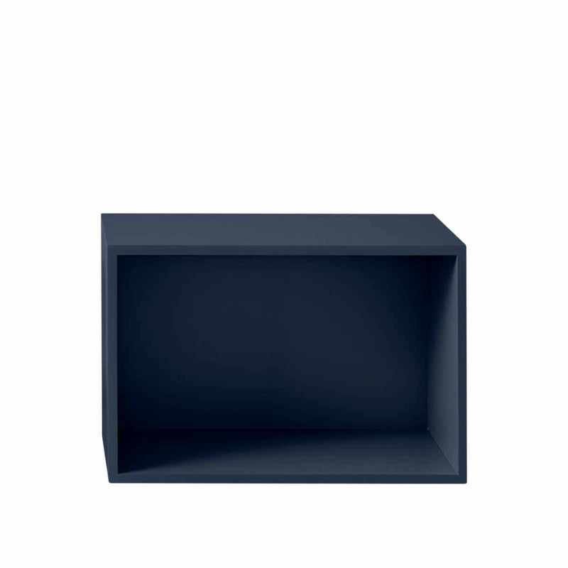 MUUTO STACKED Storage System, Large with back Midnight Blue