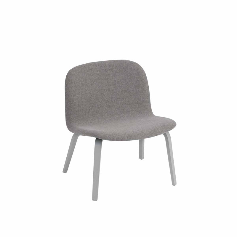 MUUTO Visu Lounge Chair wood base Re-wool 108 / Grey