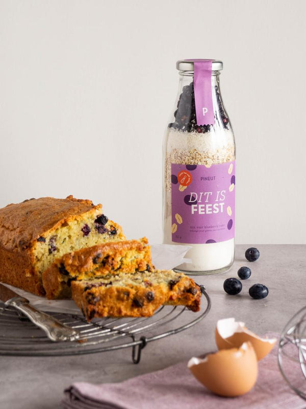 Pineut Blueberry cake mix, Dit is feest