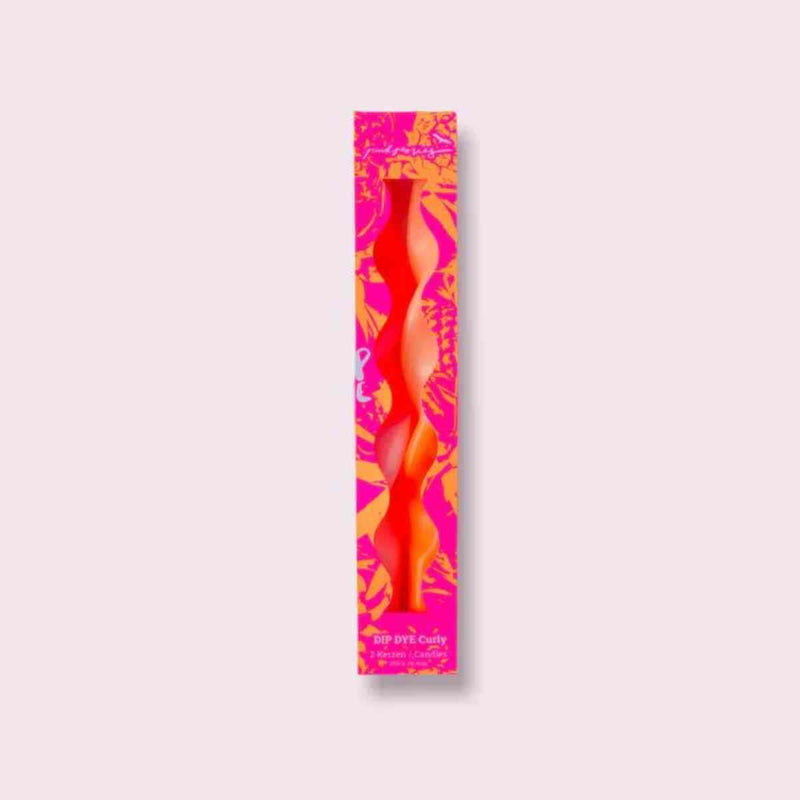 Pink Stories CURLY, Dip Dye Kaarsen, Miami Edition - Pink