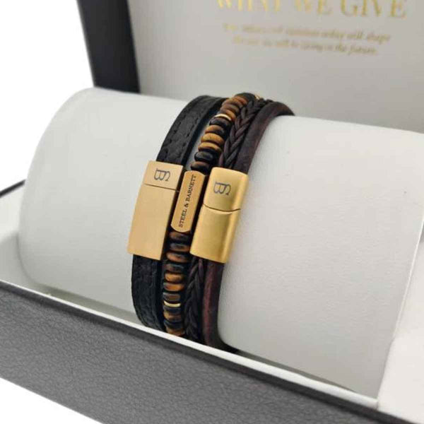 STEEL & BARNETT GIFT BOX Perfect Fit Collection, Pecan Gold
