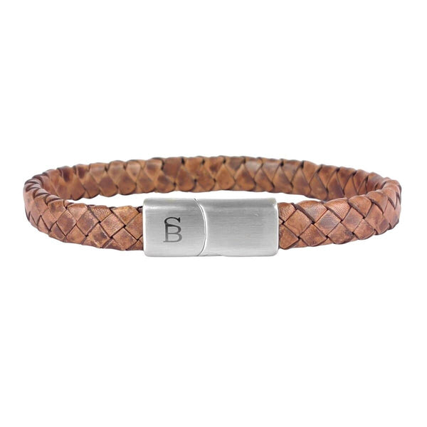 STEEL & BARNETT RILEY Lederen armband, Caramel