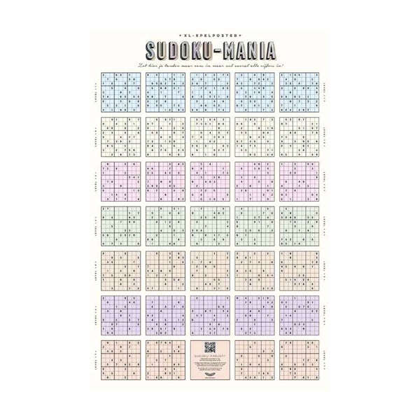 Stratier XL-SPELPOSTER, Sudoku mania