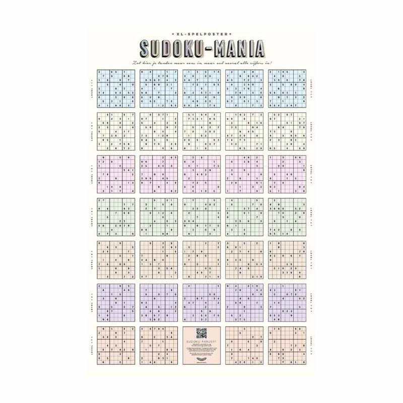 Stratier XL-SPELPOSTER, Sudoku mania