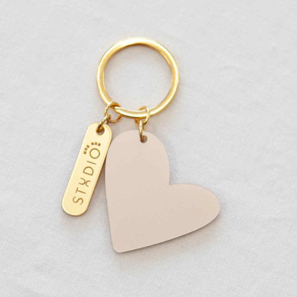 Studio NOK NOK Sleutelhanger Goud - Soft Pink