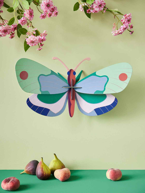 Studio Roof WALL ART Big Insects - Mint Forest Butterfly
