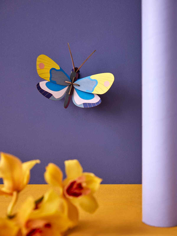 Studio Roof WALL ART Small Insects - Yellow Monarch Butterfly