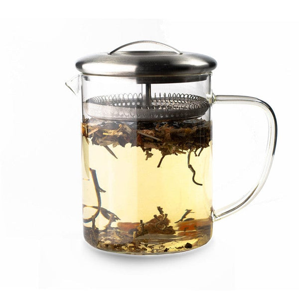 Teministeriet Glazen theemaker voor losse thee, 400 ml