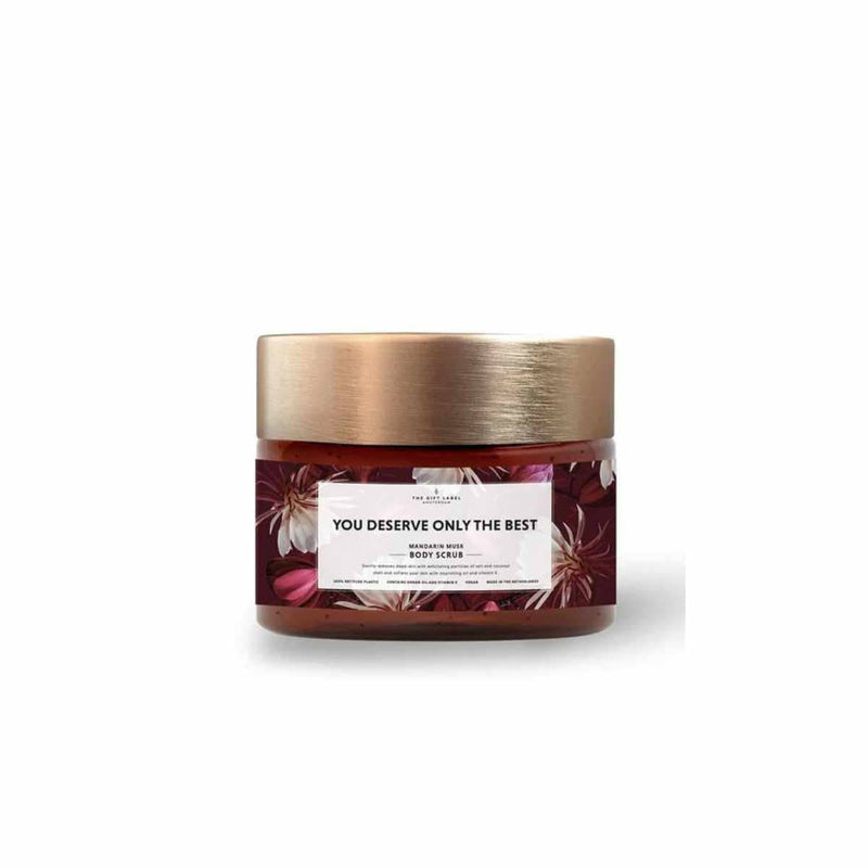 The Gift Label Body Salt Scrub 400g, You Deserve Only The Best