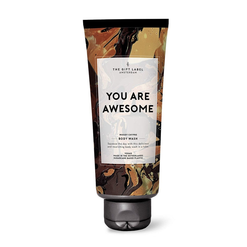 The Gift Label Douchegel voor mannen 200ml, You Are Awesome
