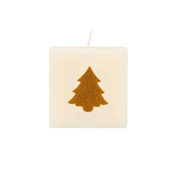 The Gift Label Kaars - Gouden kerstboom