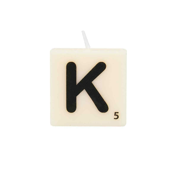 The Gift Label Letter kaars - K