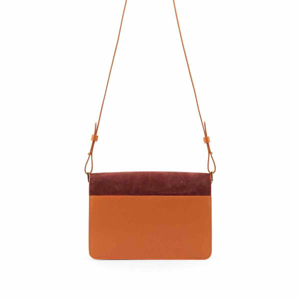 The Sticky Sis Club Satchel, Croissant brown | Hortensia blue | Vin rouge