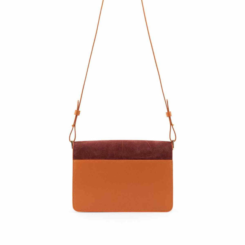 The Sticky Sis Club Satchel, Croissant brown | Hortensia blue | Vin rouge