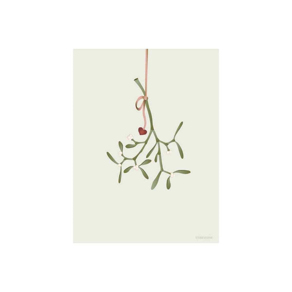 Vissevasse Wenskaart dubbel, Mistletoe