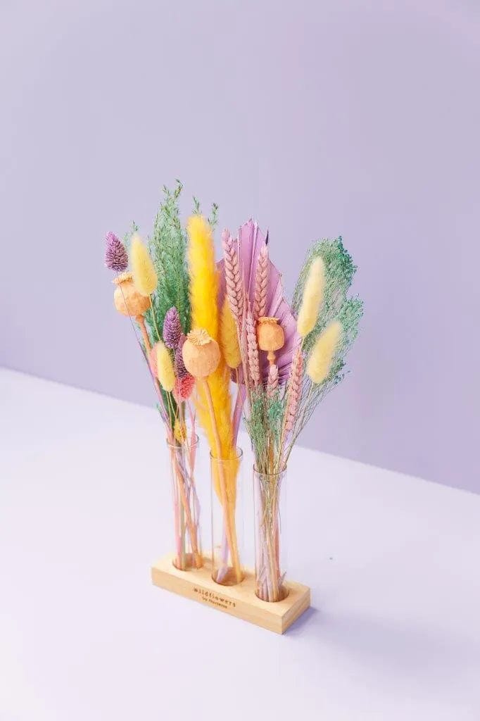 Wildflowers by Floriëtte Droogbloemen met vaasjes, Pastel