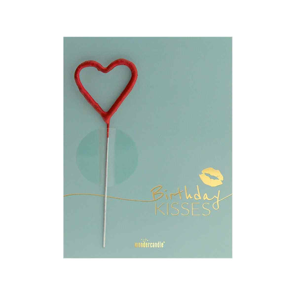 Wondercandle Mini Wondercard, Birthday Kisses